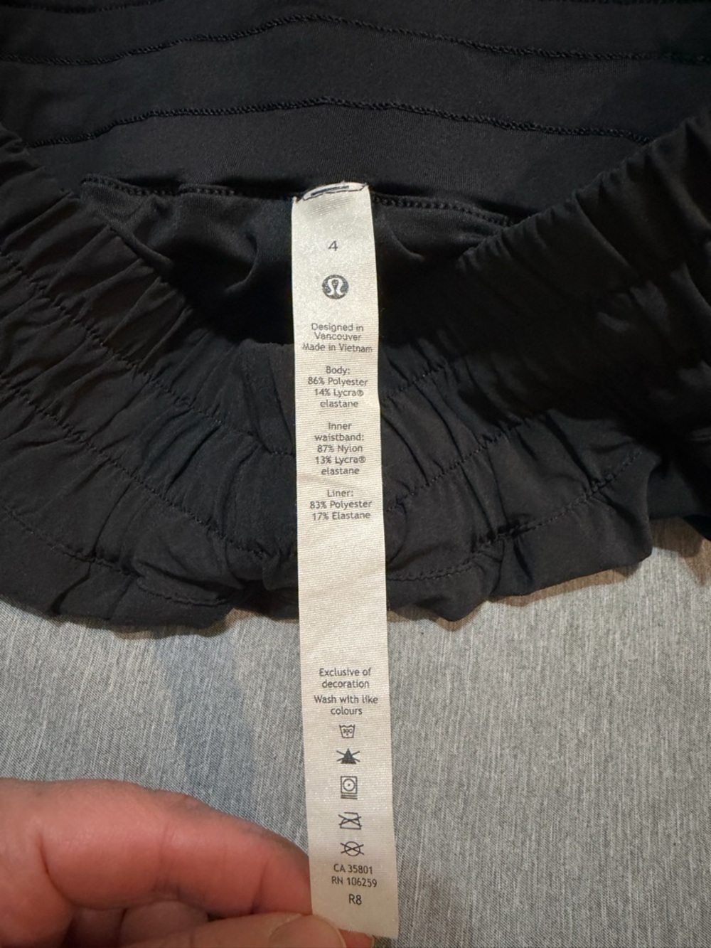Lululemon Track That Shorts 5” Black Size 4 Mid Rise Lined Running - Picture 10 of 12